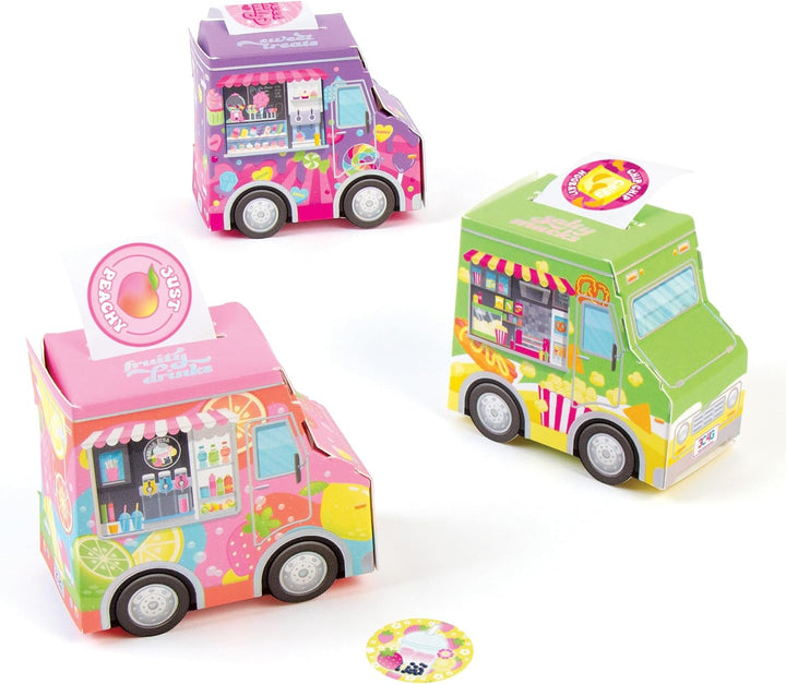Food Truck Festival Sticker Set by Make It Real - kids art and craft set