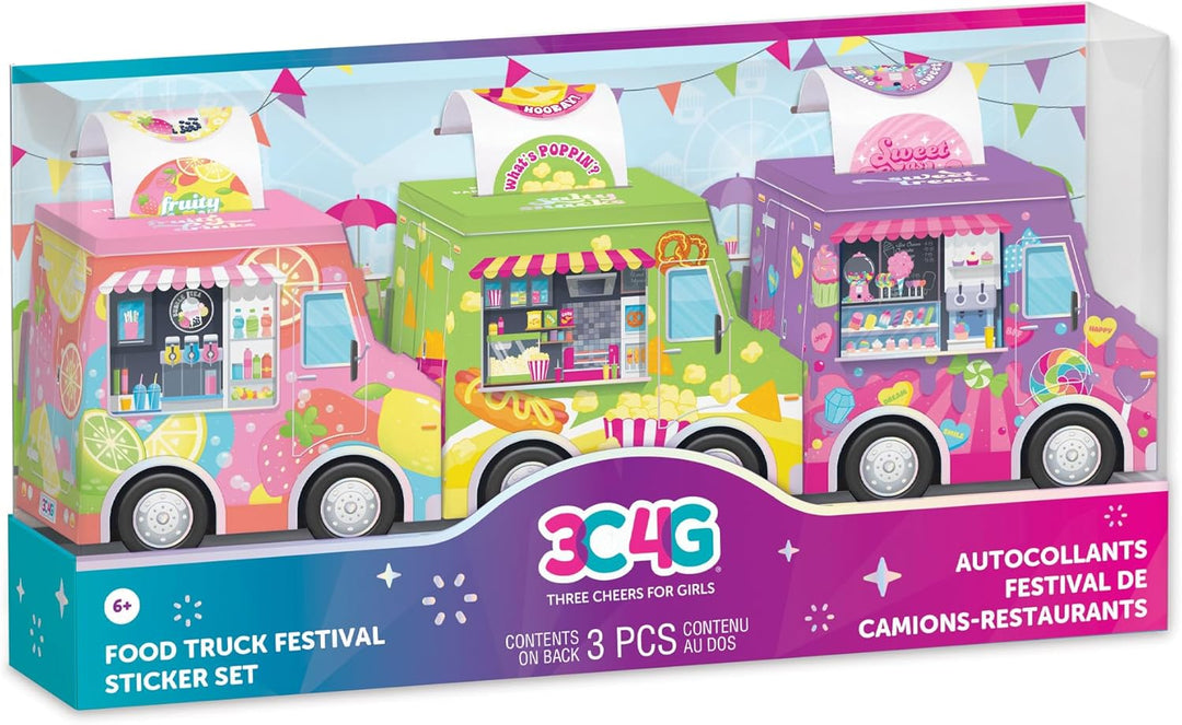 Food Truck Festival Sticker Set by Make It Real - back view