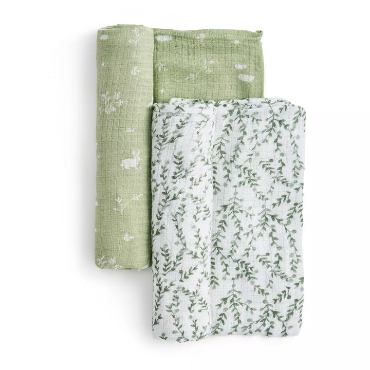Essentials Silky Soft Sage Swaddle 2-Pack