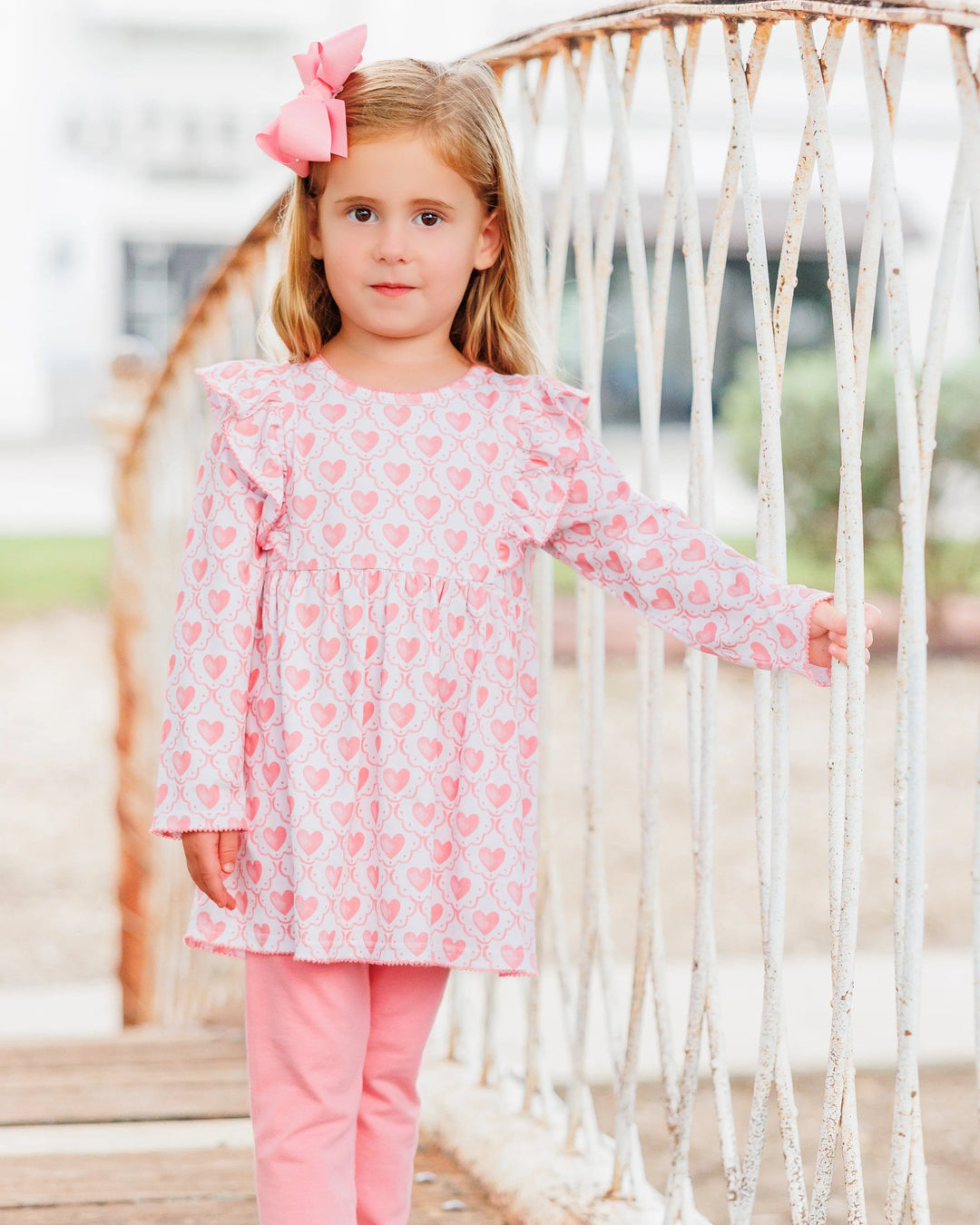 Watercolor Heart Pants Set