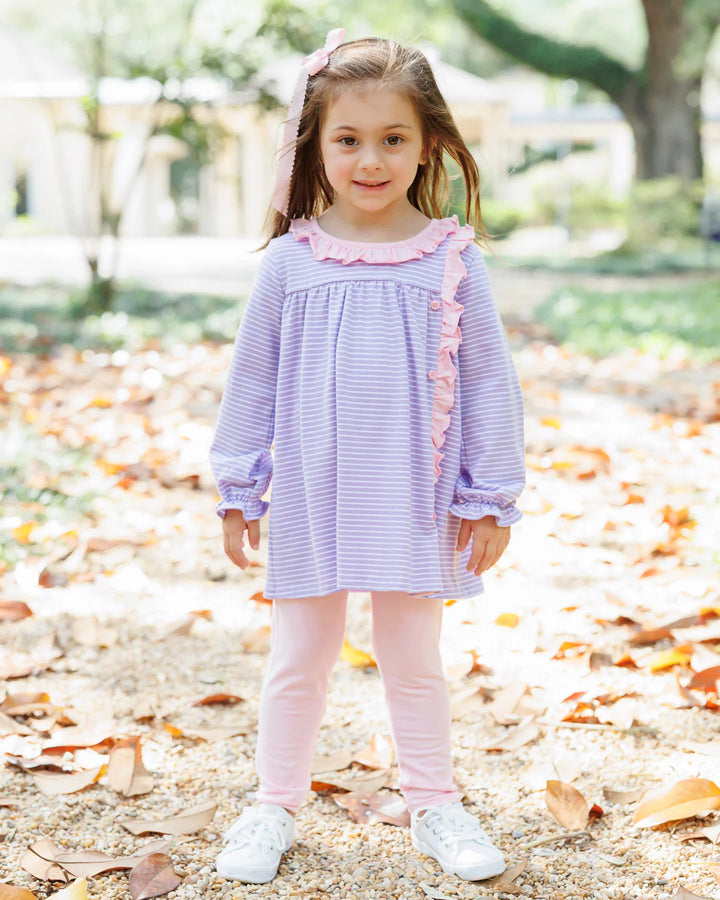 Purple Stripe/Pink Clara Pant Set