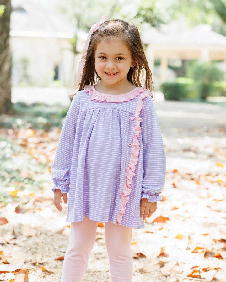 Purple Stripe/Pink Clara Pant Set