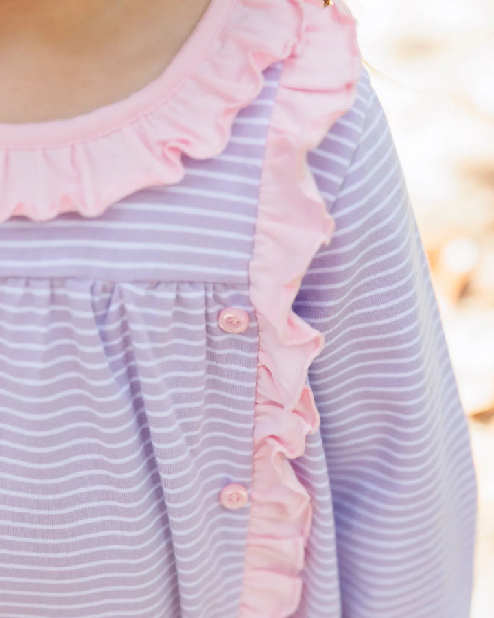 Purple Stripe/Pink Clara Pant Set