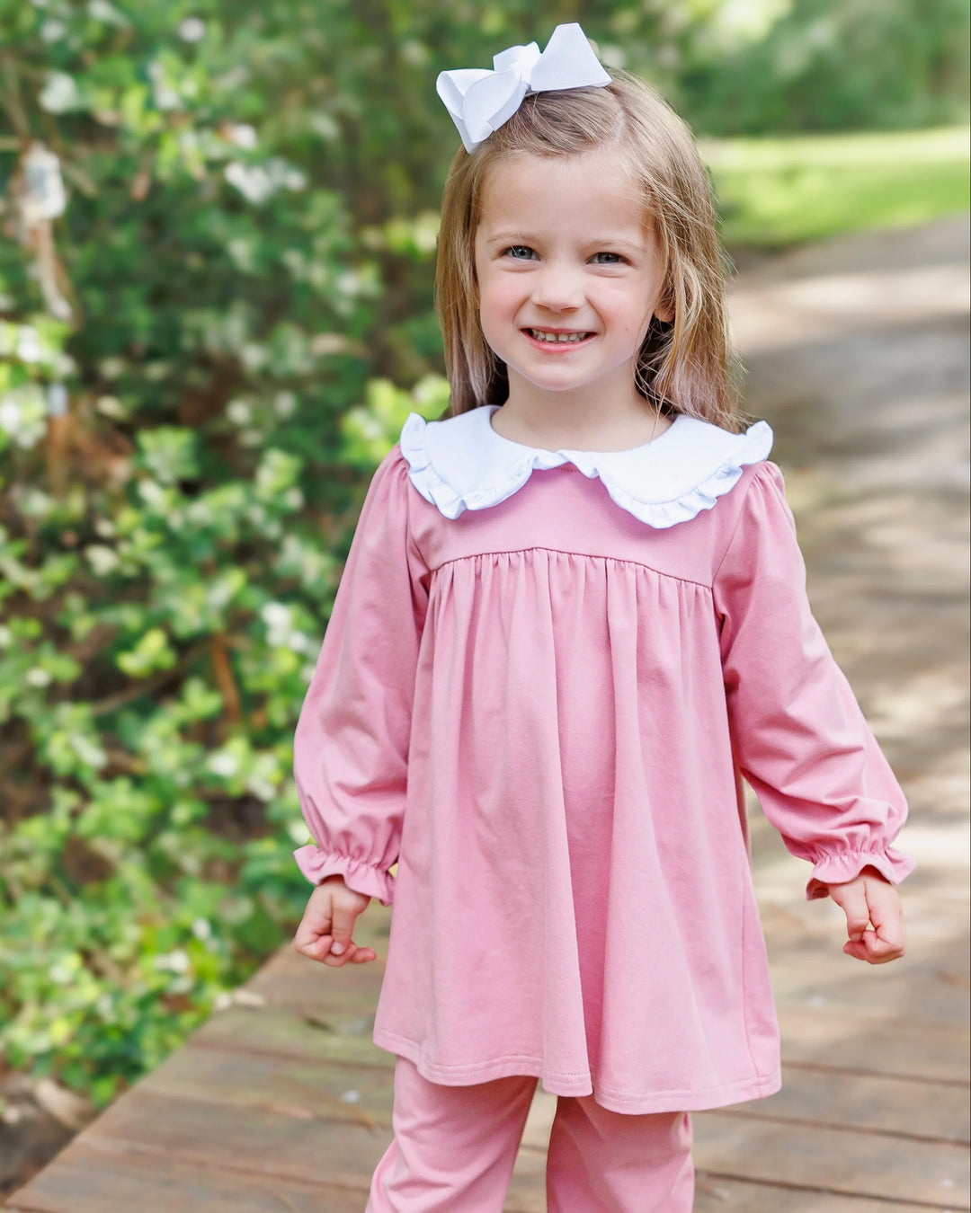 Catherine Bloomer Pant Set- Dusty Rose