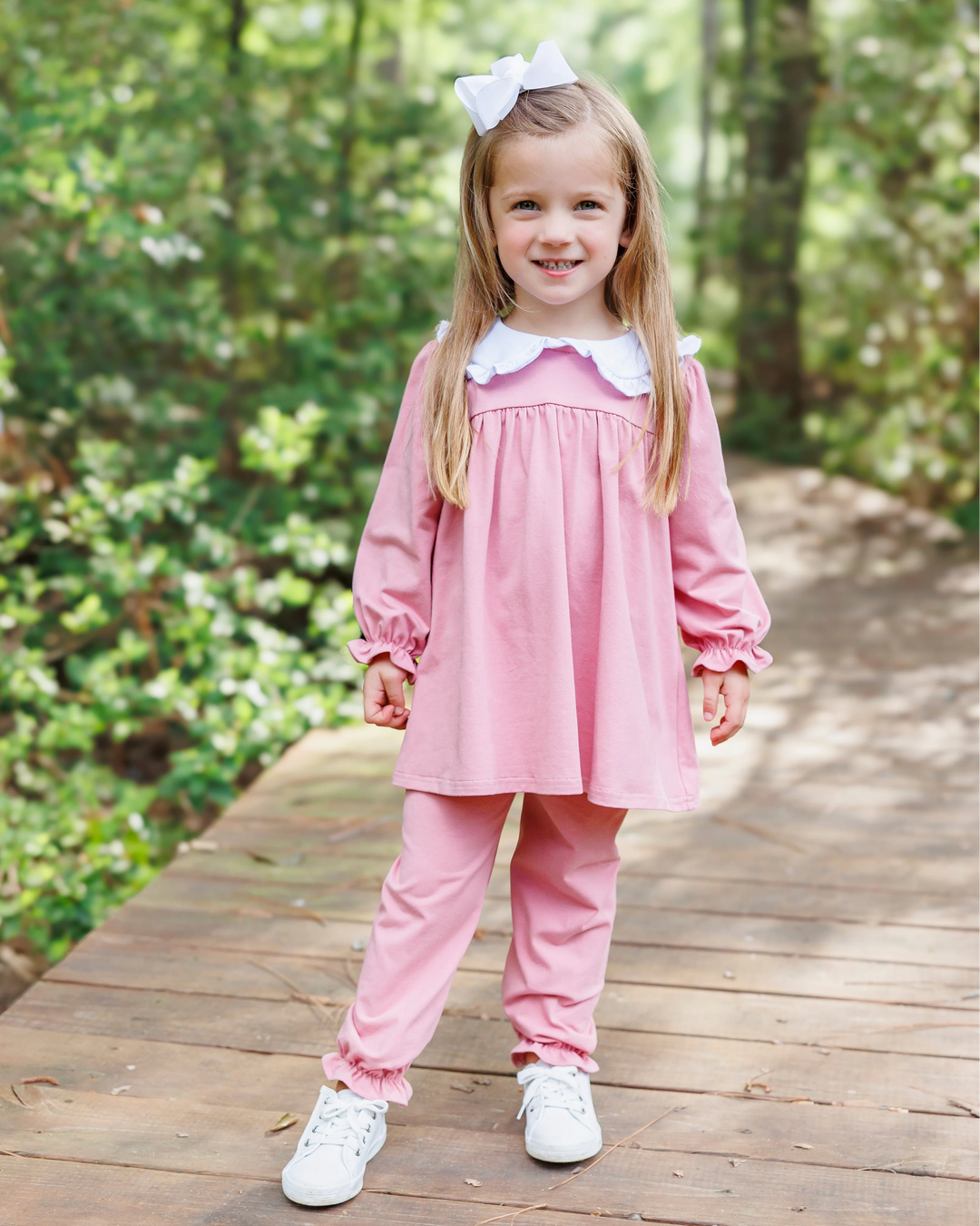 Catherine Bloomer Pant Set- Dusty Rose