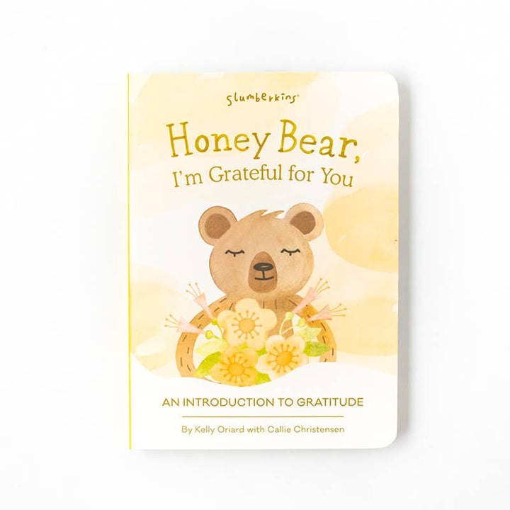 Honey Bear's Gratitude Plush Set - with 2 books! by Slumberkins Inc. - close-up detail