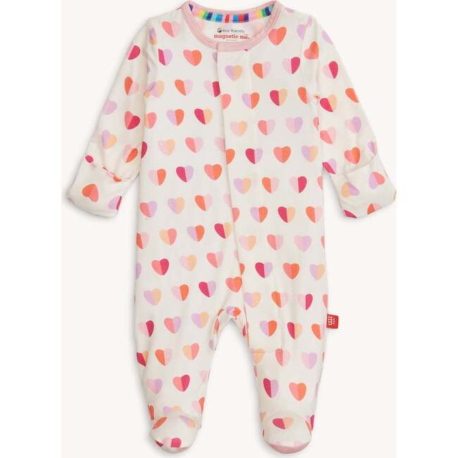 Pink XOXO Modal Footie by Magnetic Me - back view