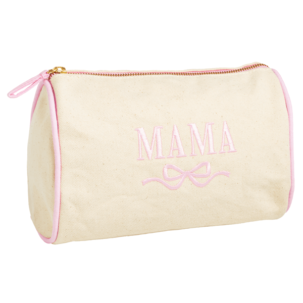 Mama Embroidered Canvas Case by Mud Pie - kids bag