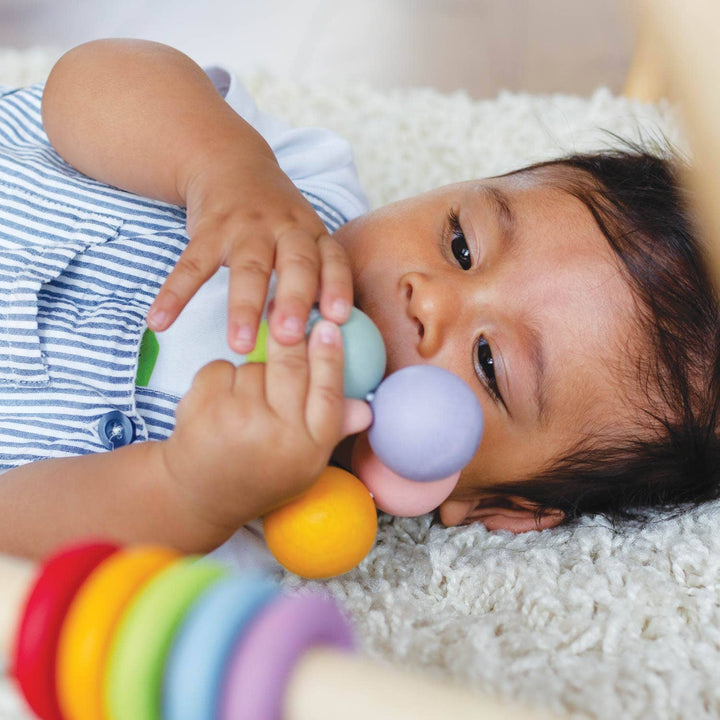 Teething Wooden Beads by Le Toy Van - lifestyle view