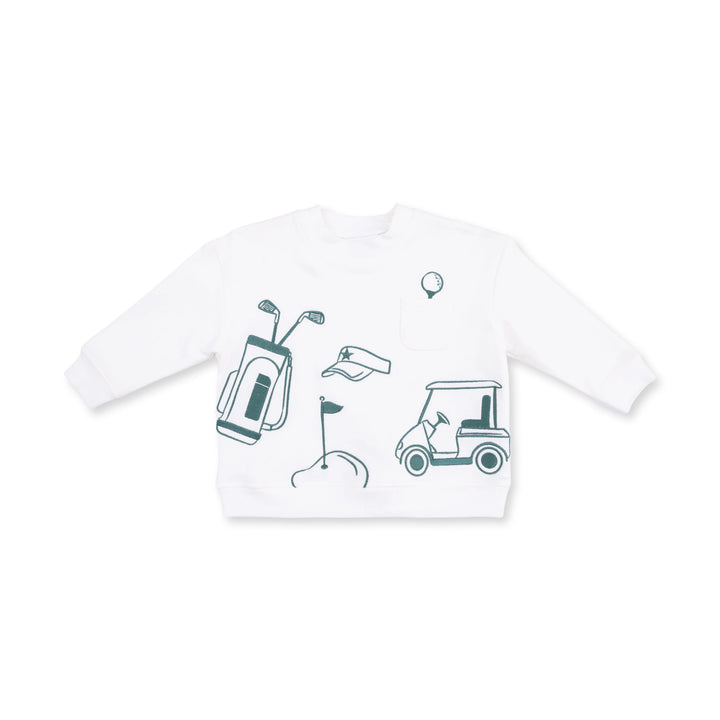 Golf - Drop Sleeve Sweatshirt White