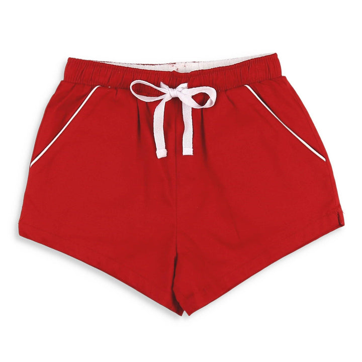 Boys Shrimp Shorts - Red Twill