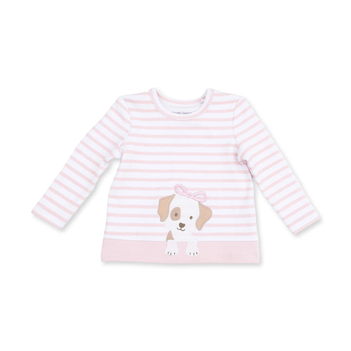 Stripe Puppy - Long Sleeve Shirt