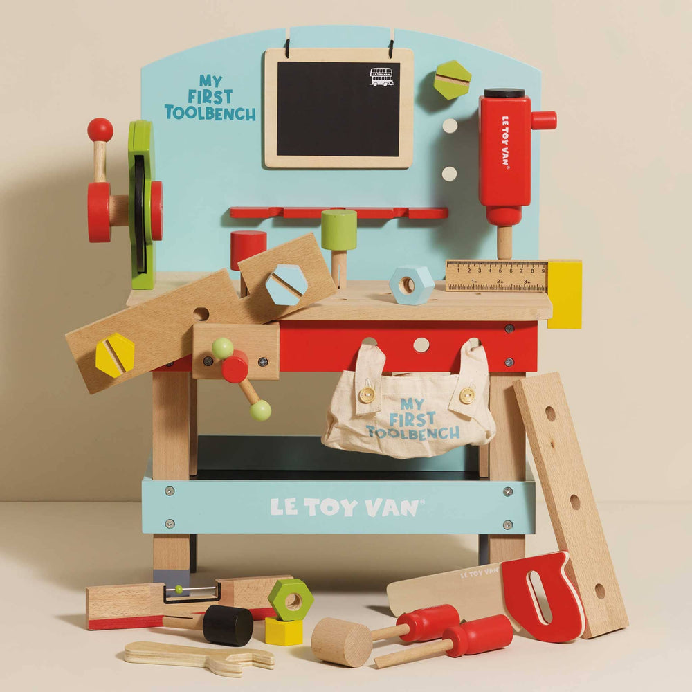 Wooden Tool Bench by Le Toy Van - back view