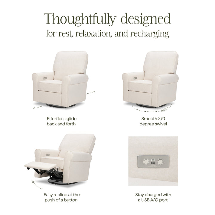 Monogram by Namesake Monroe Power Recliner & Swivel Glider