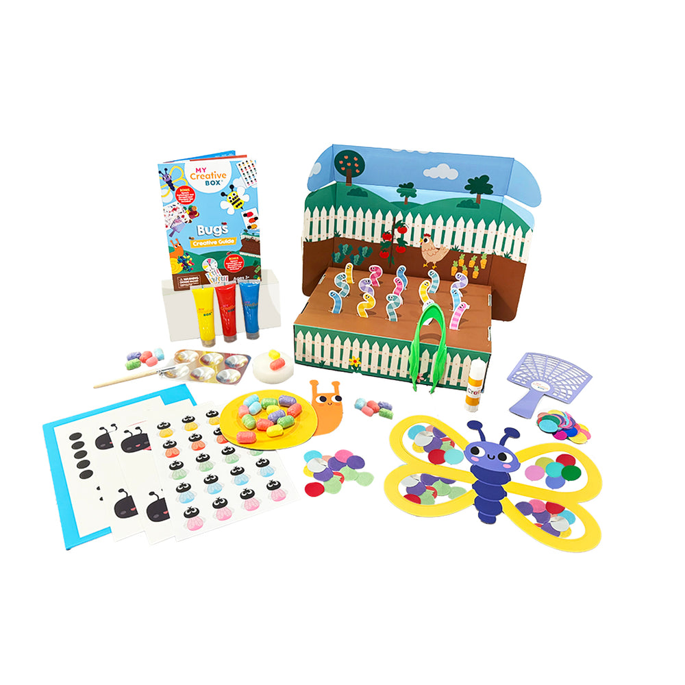 Bugs Craft Activity Box by Connetix - back view