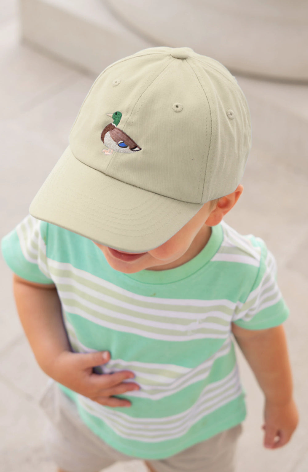 Khaki Mallard Baseball Hat by Bits and Bows - alternate view