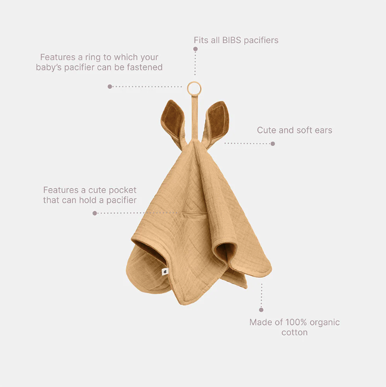 BIBS Cuddle Cloth Kangaroo Ivory - alternate view