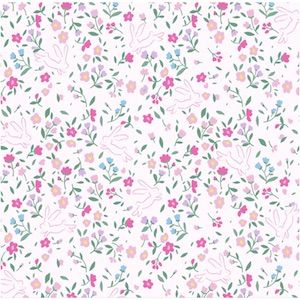 Floral pattern with small flowers on a white background