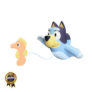 Toomies Swimming Bluey Bath Toy with Seahorse by Cuddles & Carriages - bath toy