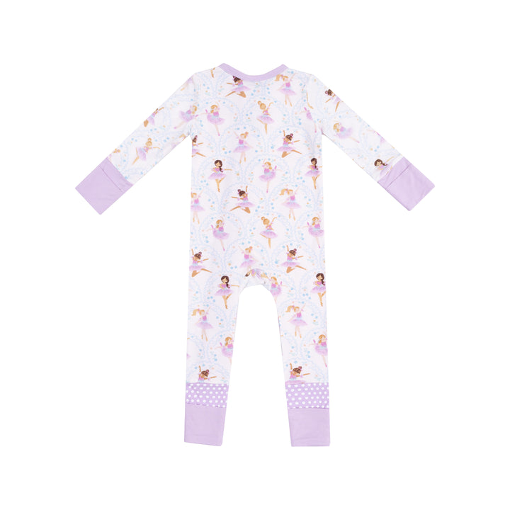 Bow Ballerinas 2 Way Zipper Romper