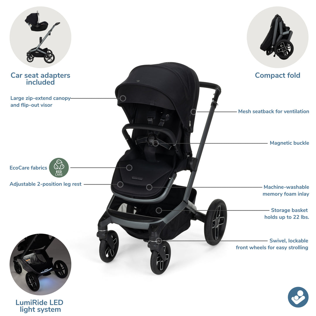 Maxi-Cosi Fame  Modular Stroller - back view