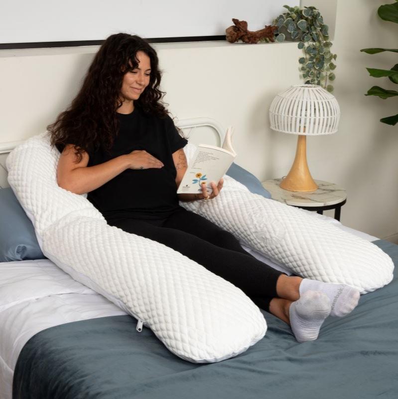 Moonlight Chill MaMa Pregnancy Pillow by Moonlight Slumber - lifestyle view