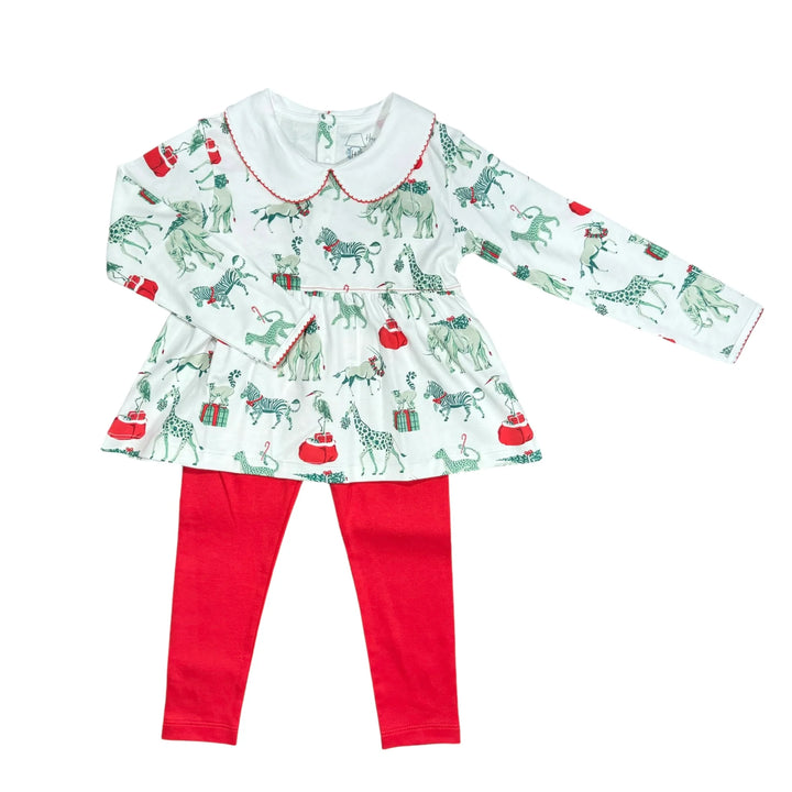 Christmas Safari Play Shirt and Leggings