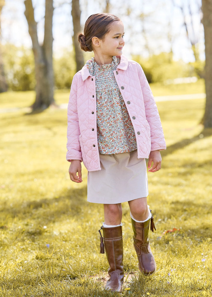 Classic Quilted Jacket - Light Pink