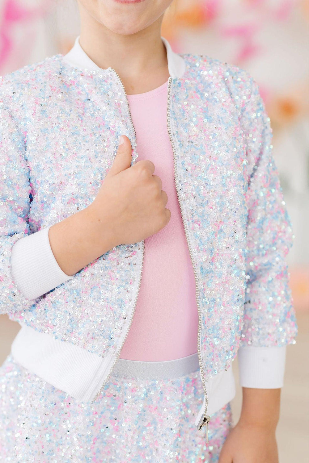 Cotton Candy Sequin Jacket by Mila and Rose - alternate view