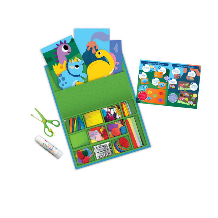 Dinosaur Collage Sensory Activity Box by Connetix - lifestyle view