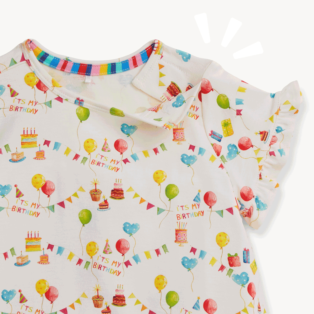 Birthday Babe Magnetic Nightgown by Magnetic Me - back view