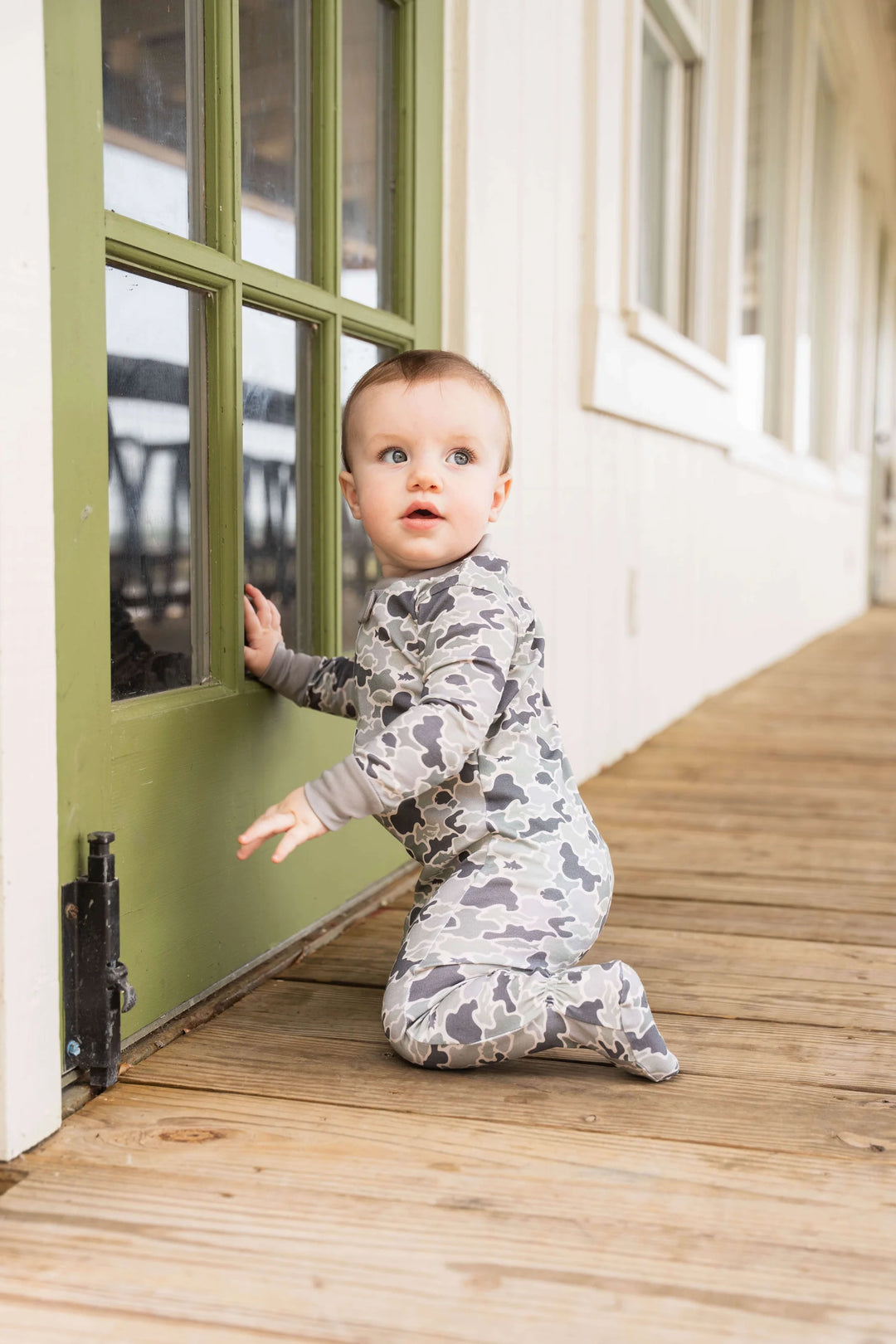 Mackay Pima Romper-  Camo