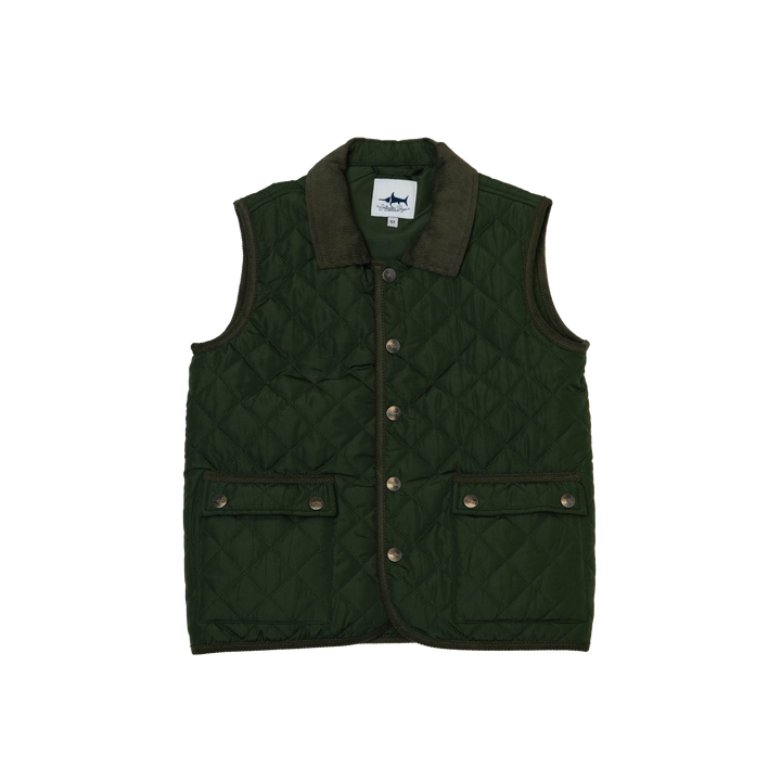 Derby Quilted Vest (Green)