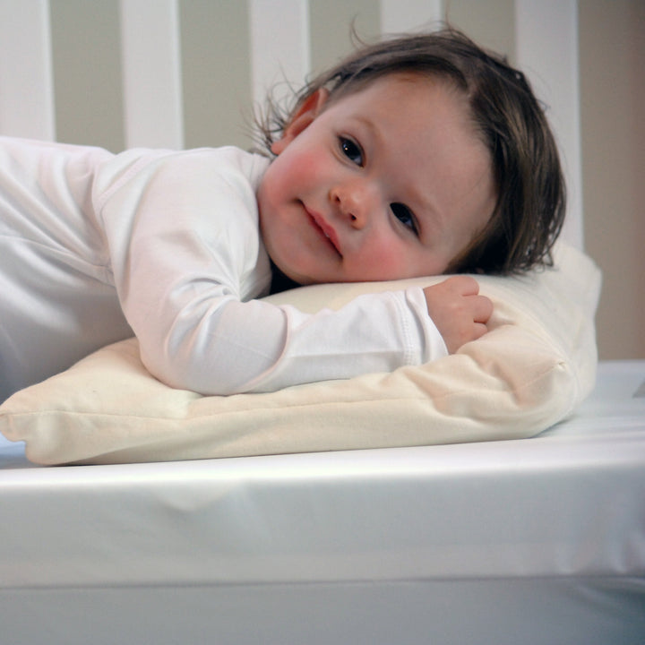 Moonlight Little Dreamer Toddler Pillow with Organic Cover by Moonlight Slumber - close-up detail