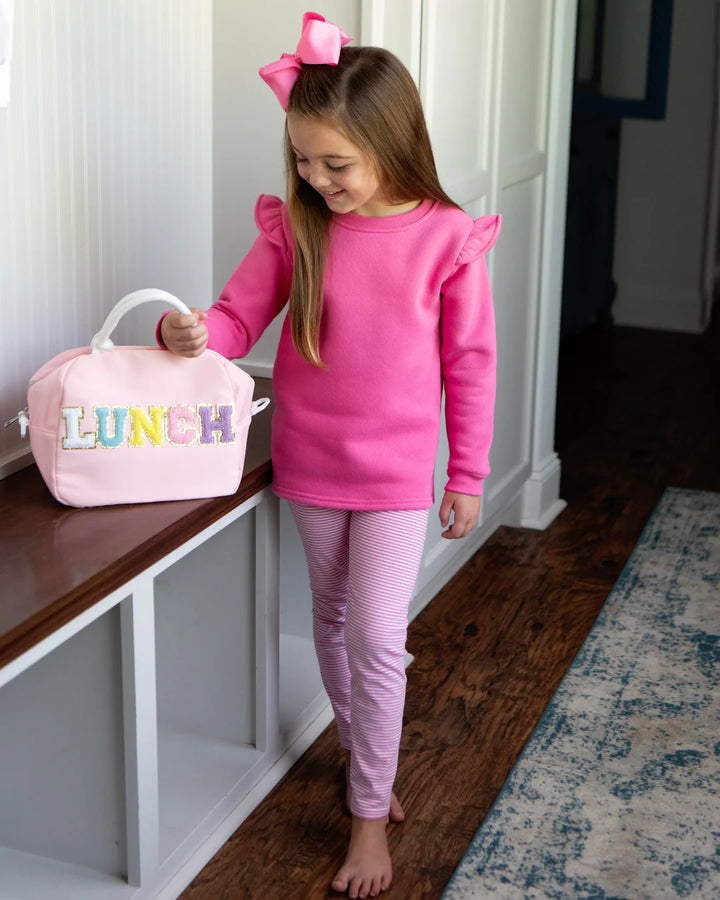 Hot Pink Stripe Leggings