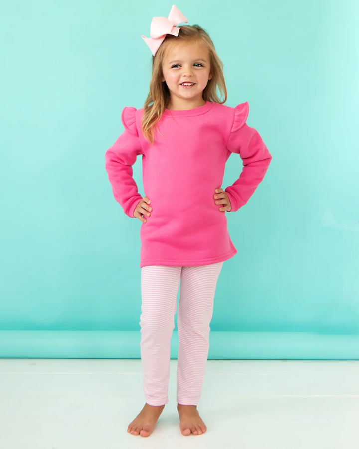 Light Pink Stripe Leggings