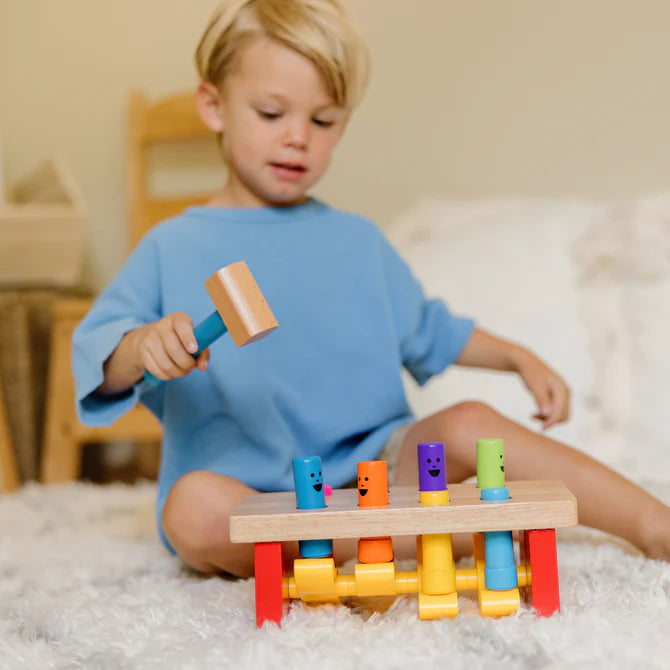 Deluxe Pounding Bench by Melissa & Doug - back view