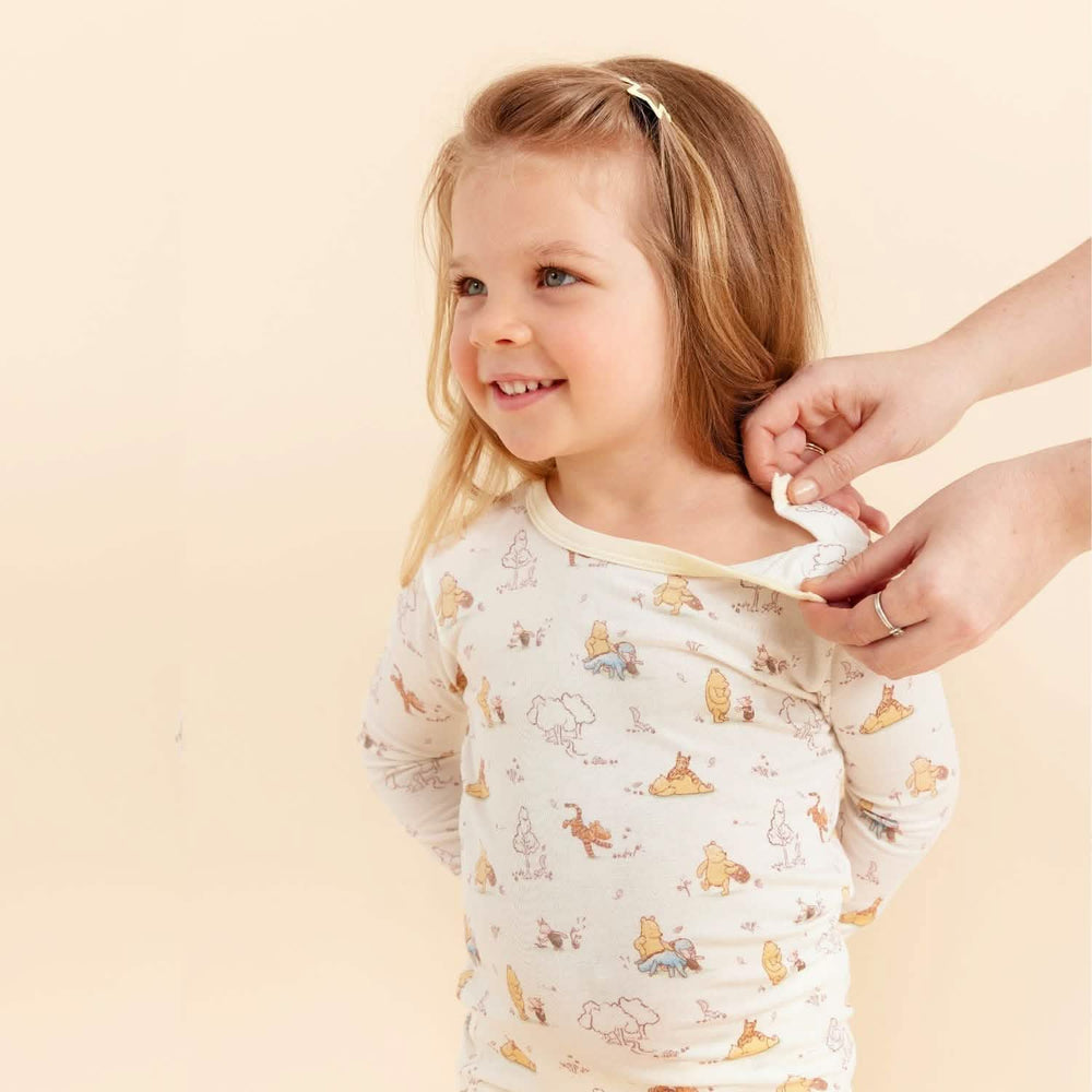 Moments with friends modal magnetic pajama kids long sleeve set by Magnetic Me - back view