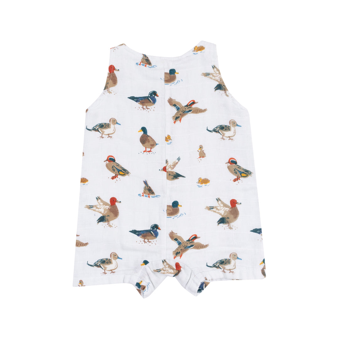Ducks Sleeveless Shortie Romper