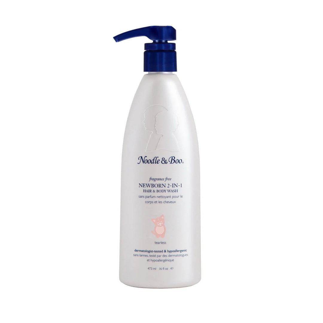 Fragrance Free Newborn 2-IN-1 Hair & Body Wash by Noodle and Boo - baby bath product