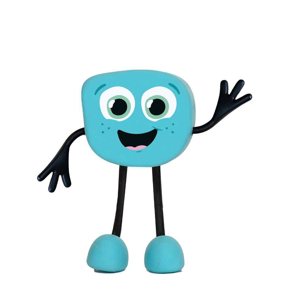 Glo Pals Character - Blue Blair - back view