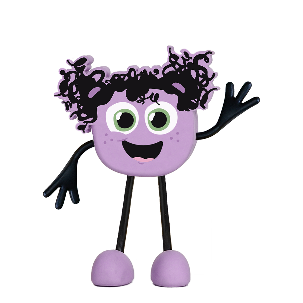 Glo Pals Character - Purple Lumi - back view