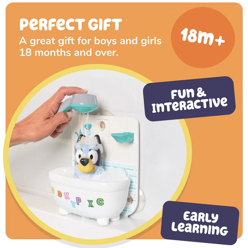 Shower & Scrub Bluey by Cuddles & Carriages - lifestyle view