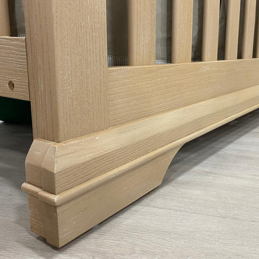 Pali Genova Forever Crib with Decor Base - back view