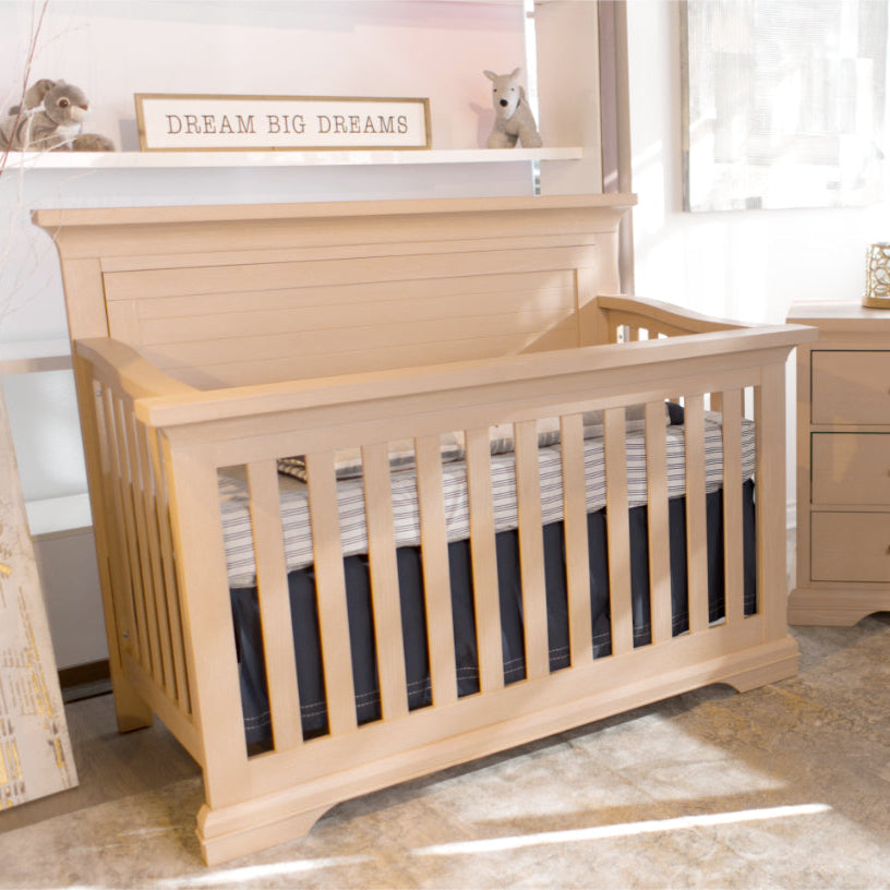 Pali Genova Forever Crib with Decor Base - lifestyle view