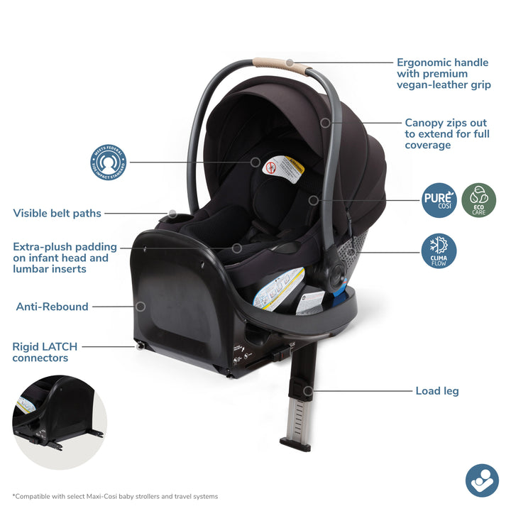 Maxi-Cosi Ambra Infant Car Seat - alternate angle