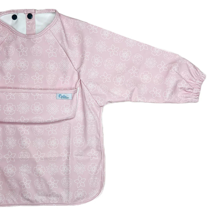 The Grayson Petal Pink Blossom Long Sleeve Bib