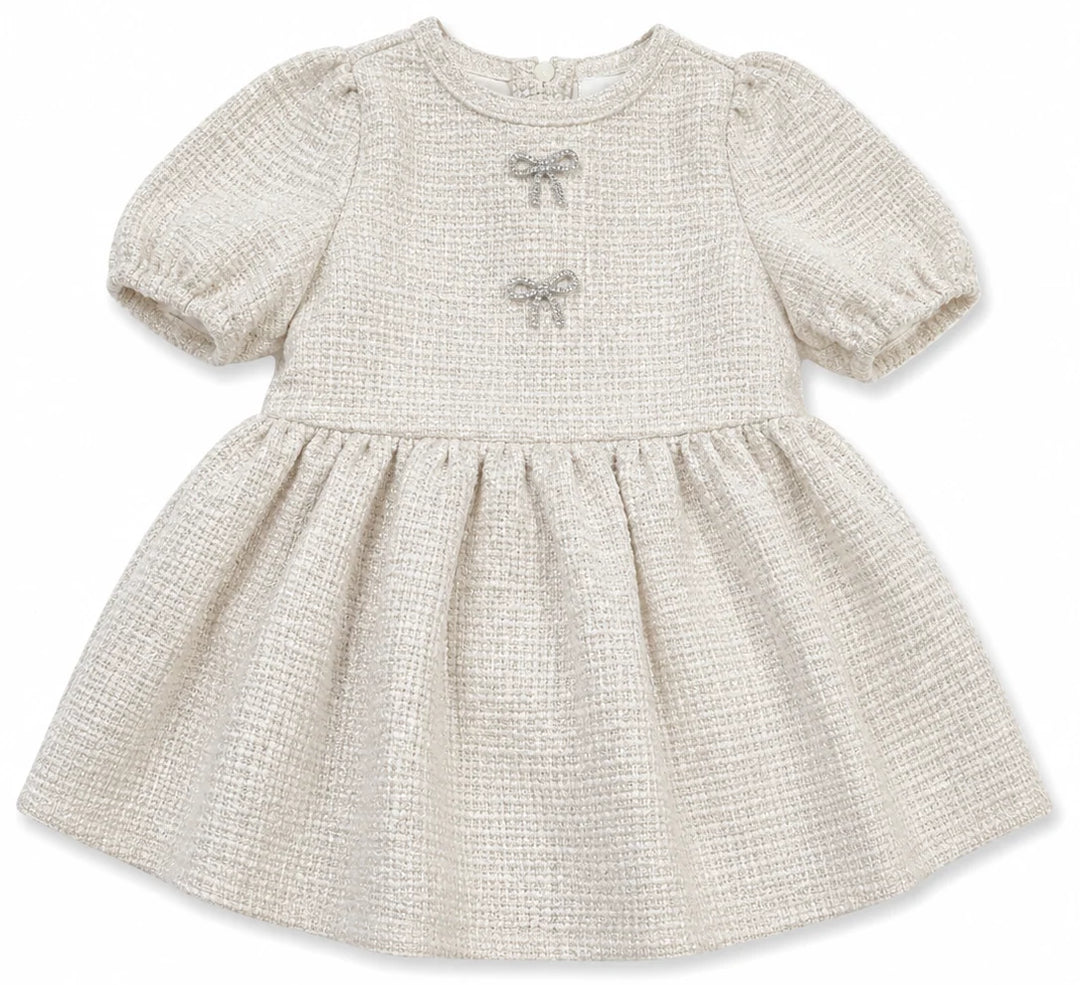 Ivory Tweed Dress