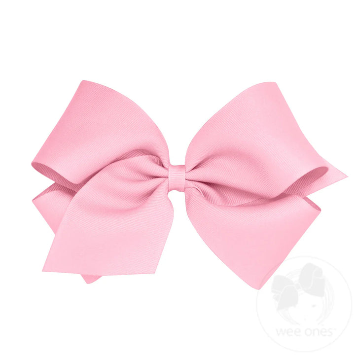 Pearl Classic Grosgrain Hair Bow by Wee Ones - alternate view