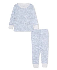 Fall Blooms Blue Pajama Set